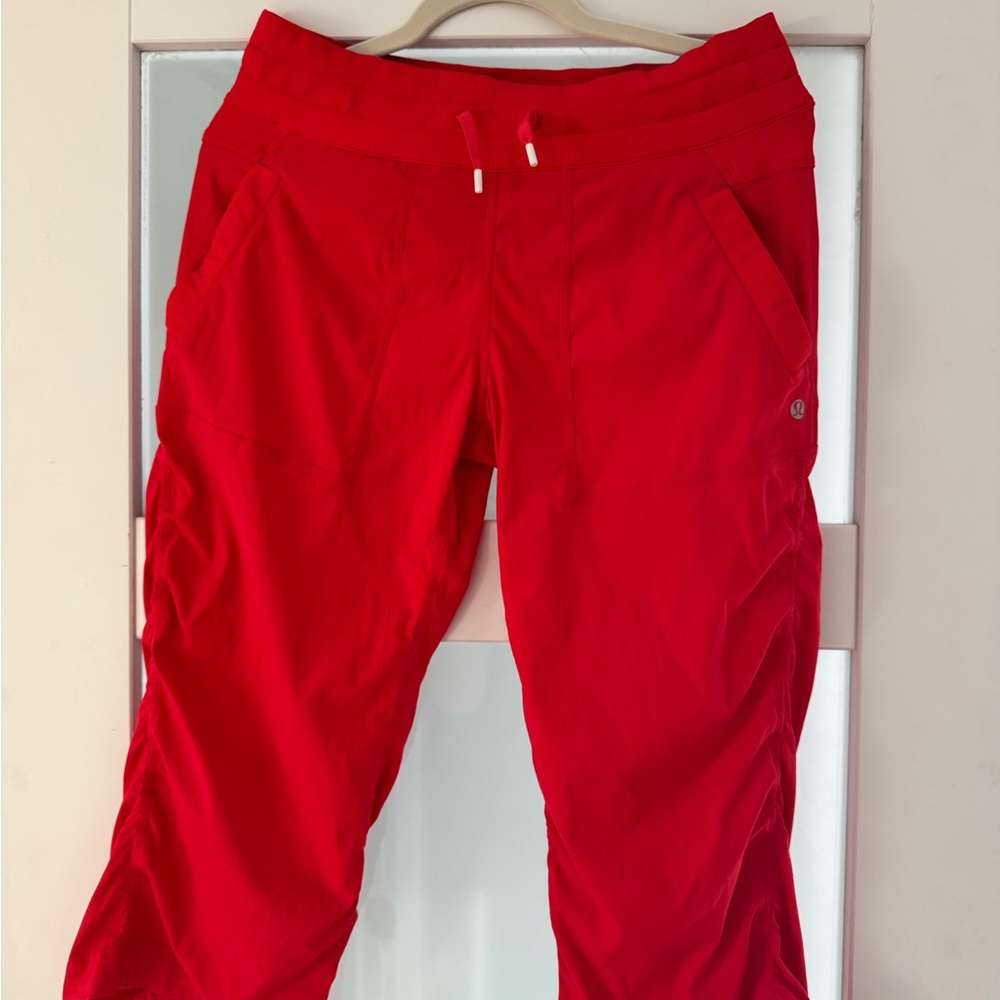 ‘Vintage’ Lululemon Athletica Bold Red dance capri pants. Bought around 2013.